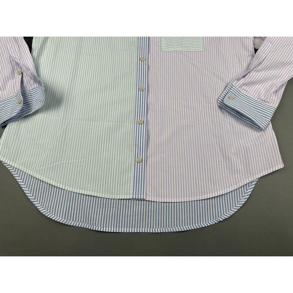 Time & Tru Button Up Long Sleeve Shirt Women's Size S (4-6) Multicolor NWT - Picture 9 of 10